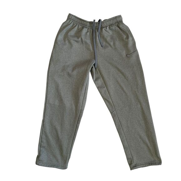 Nike Men's Size L Therma Fit KO 3.0 Fleece Training Pants Grey 646676-063 - Picture 1 of 15